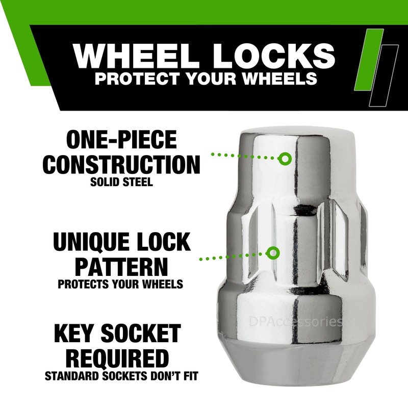 DPAccessories Locking Lug Nuts Compatible with 2020-2025 Hyundai Palisade |