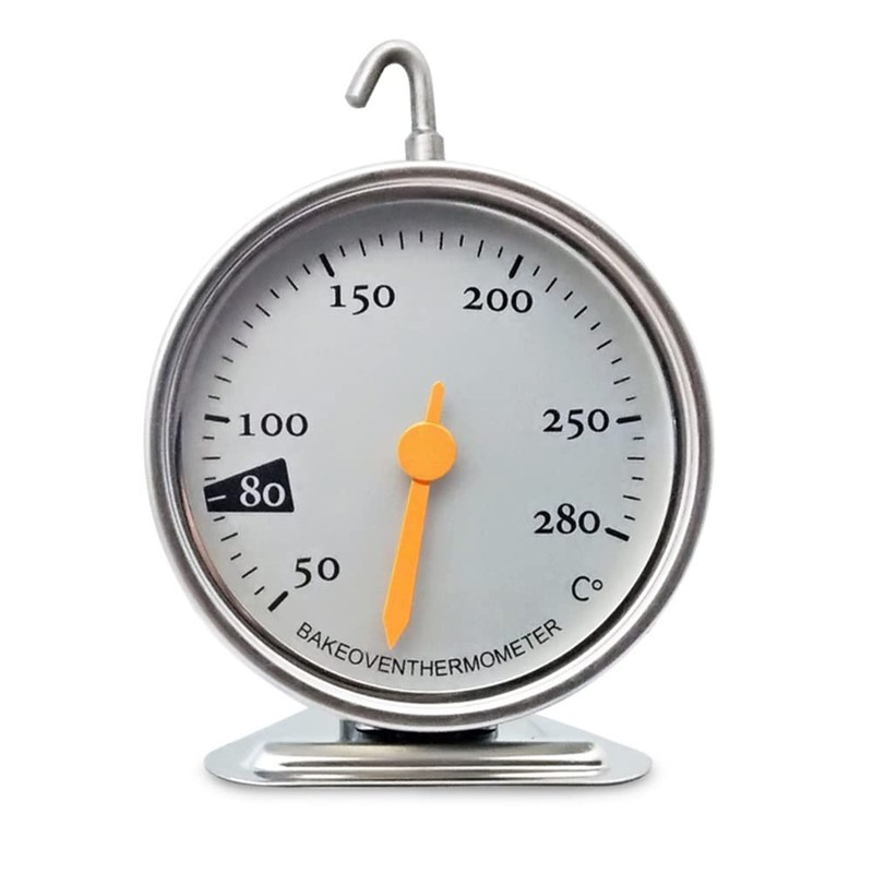 ANCLLO Oven Thermometer Stainless Steel Kitchen Household Baked Goods Thermometer