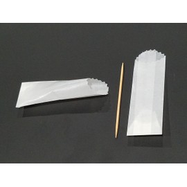 Mini Glassine Wax Paper Bag - White 500 Count (Medium)