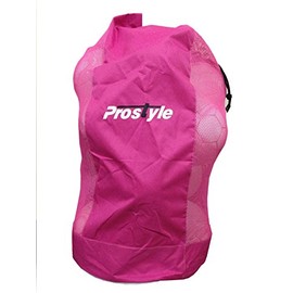 PROSTYLE SPORTS Football/Netball/Rugby 12 Ball Carry Sack Holdall Bag Heavy Duty - Pink