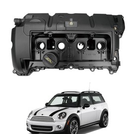 FEXON Cylinder Head Valve Cover with Oil Filler Cap for Mini Cooper 2007-2015 /Cooper Paceman 2013-2016 /Cooper Countryman 2011-2016 Base R55-R61 N12 N16 engines Replace 11127646554