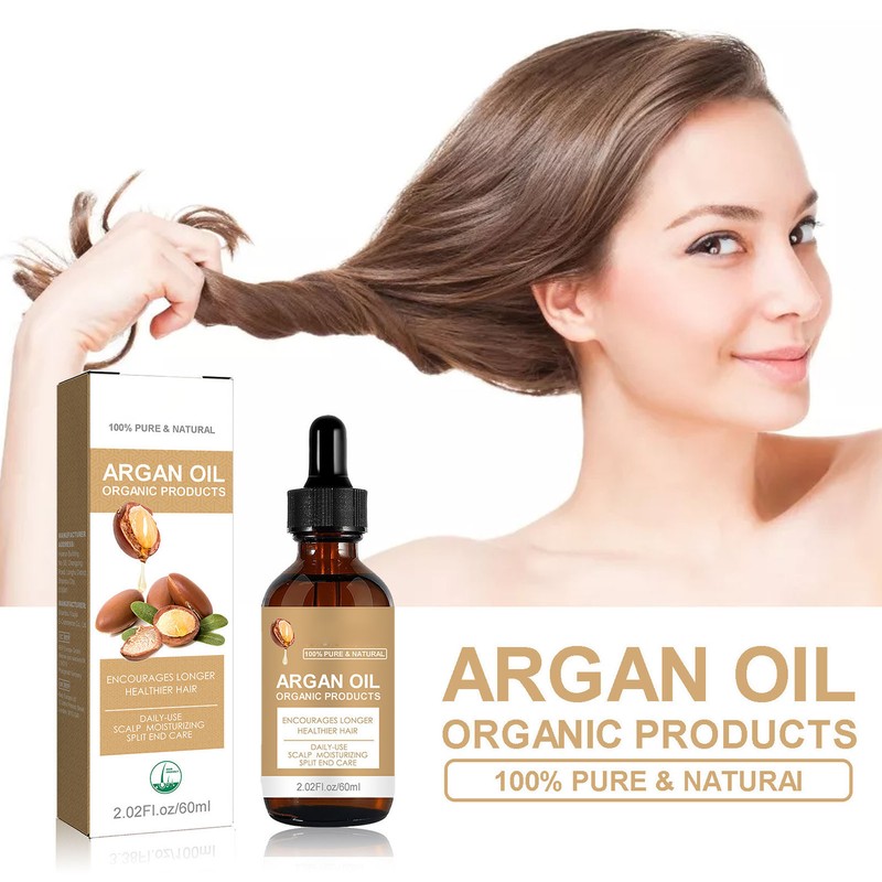 4pcs Argan Oil Hair Growth Serum Boost Thin Hair Increase