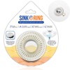 SINKRING The Ultimate Bathroom Sink Drain Protector Hair Catcher/Strainer/Snare (White)