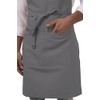 Chef Works Delantal de carnicero unisex, Gris