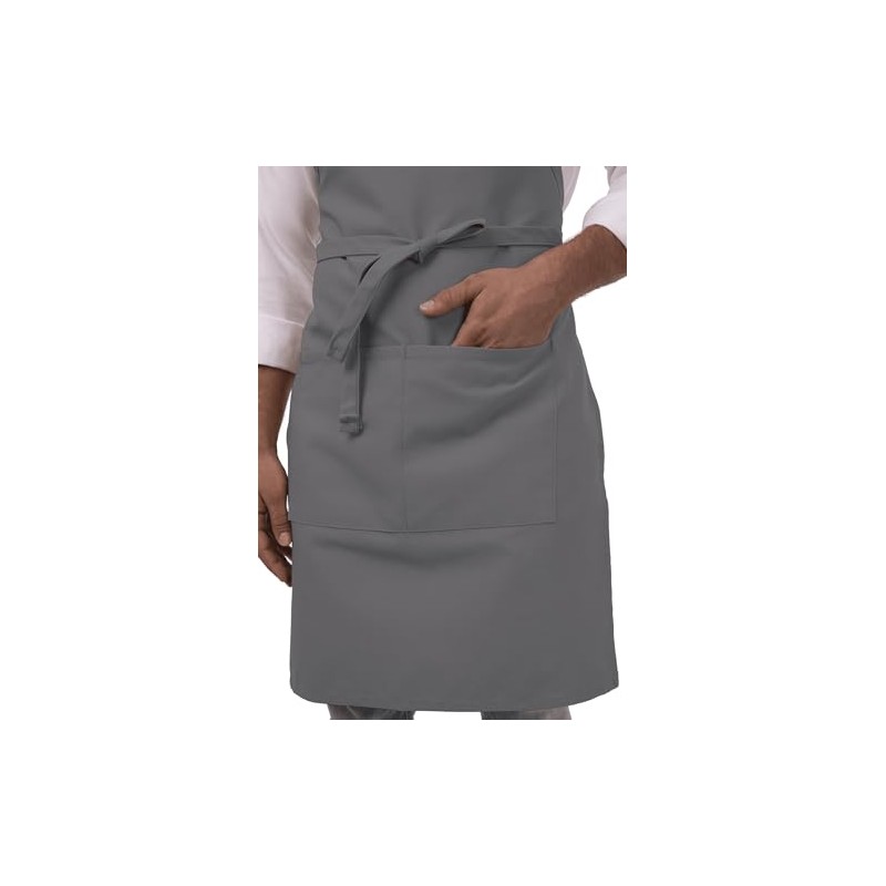 Chef Works Delantal de carnicero unisex, Gris