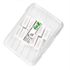 Chanzon Pack of 10 5W Cement Resistor 50Ω Ohm ±5% Tolerance Wire Wound Induction 50R