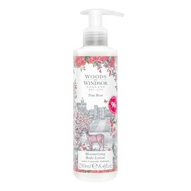 Woods of Windsor Body Lotion, Floral Moisturiser for Women, Fast Absorbing Body Cream that Softens and Moisturises the Skin, True Rose Scent 250 ml