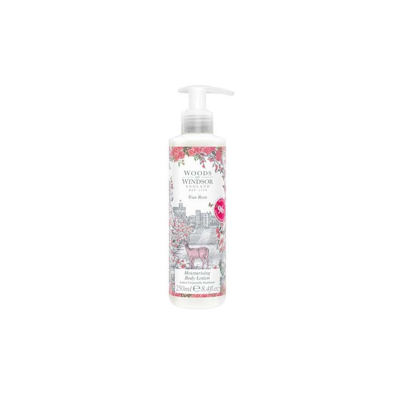 Woods of Windsor Body Lotion, Floral Moisturiser for Women, Fast