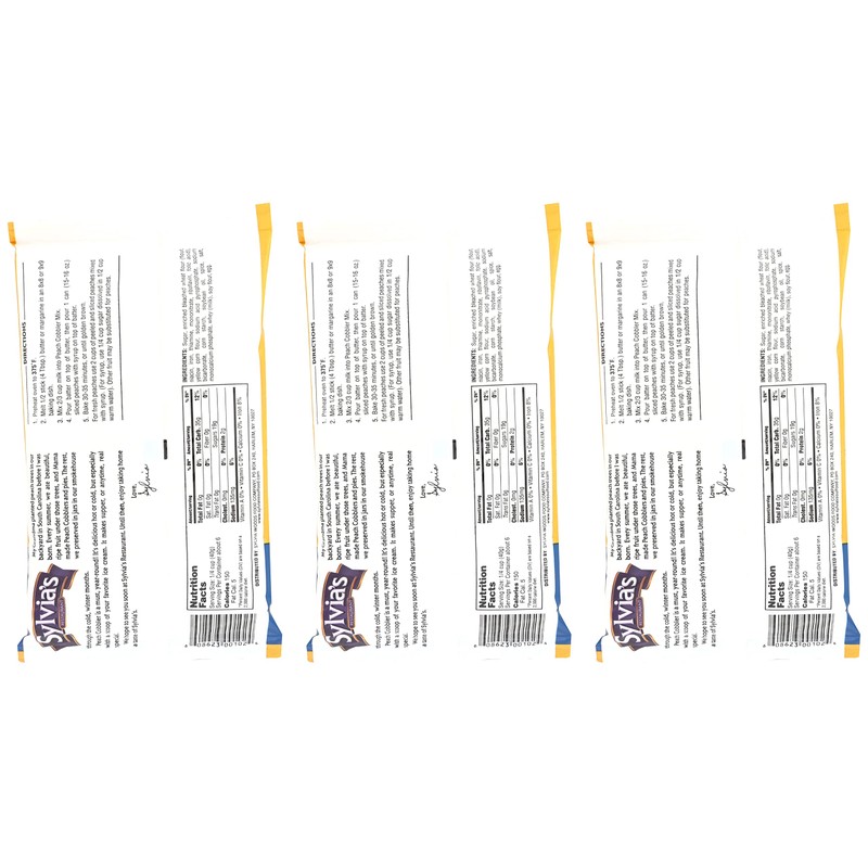 Sylvia's Restaurant Recipe Mix (Peach Cobbler, 9 Ounce (Pack of