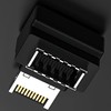 tunghey 2Pack 90 Degree USB Type E Adapter, Up Angle