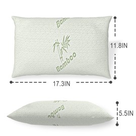 GIVANLEE 4 Pack Camping Pillow for Sleeping,Shredded Memory Foam Travel Pillow Compact & Packable with Storage Bag,Soft Cover,Small Pillow for Backpacking Hiking Gear & Accessories