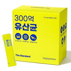 The Standard 30 billion dog and cat lactic acid bacteria nutritional supplement probiotics prebiotics, 1 piece, intestinal health lactic acid bacteria, 60 servings / 더스탠다드 300억 강아지 고양이 유산균 영양제 프로바이오틱스 프리바이오틱스, 1개, 장건강유산균, 60회분