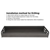 40cm Wall Mount Seasoning Organizer Detachable Shower Shelves Multifunctional Shower