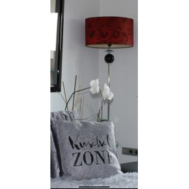 Brandsseller Felt Cushion Approx. 38 x 38 cm Cuddly Zone Decorative Cushion with Grey Print