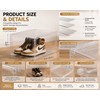 Large Clear Sneaker Display Box with Magnetic Front Door, Stackable