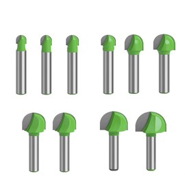 SPORTARC 10pcs 8mm Shank Ball Nose End Mill Round Nose Cove CNC Milling Drill Bit Radius Core 6mm 8mm 10mm 12mm 14mm 16mm 18mm 20mm 22mm 25mm