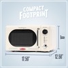 Nostalgia Retro Compact Countertop Microwave Oven - 0.7 Cu. Ft.