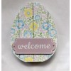 Sino Gifts Ltd Easter Spring Egg Shaped Wooden Floral Welcome
