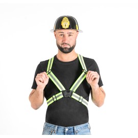 Ciao Firefighters Fancy Dress Kit (Helmet, Reflective Braces)