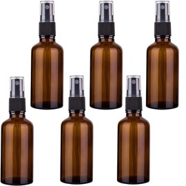 Sprühflasche, 6 Stück 30ml Glas Sprühflaschen, Braunglas Zerstäuber Sprayflasche, Klein Sprühflaschen, Wiederverwendbare Parfümzerstäuber zum Befüllen für Ätherisches Öle, Parfüm, Apotheker, Reise