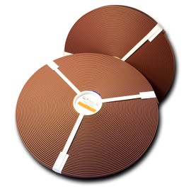 BioThane Beta Coated Webbing 1" BETA Standard Matte BIOTHANE - Leather Embossed | BIOTHANE USA (25 Feet, Brown 522)