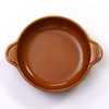Maruyoshitouki Pottery M4782 Gratin Plate, Standing Round Brown, L