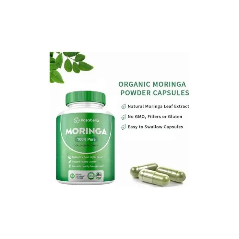 Vitavox Moringa Orgánica 100% Pura 60 Cáps Energía Bienestar