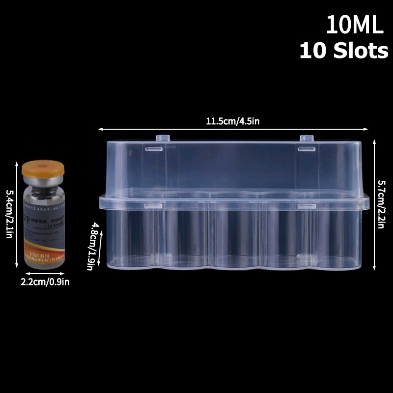 OrganiMax Refrigerator Storage Box – Peptide Vial Freezer Tube Container,