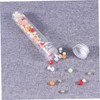 GLEAVI 18pcs Tube Bottles Cylindrical Storage Containers for Crafts Samples