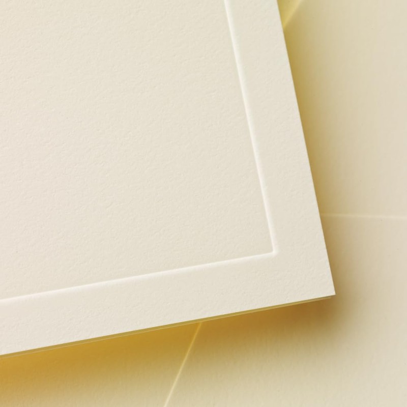 Crane & Co. Ecruwhite Paneled Frame Note (CN1373)