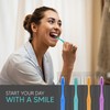 Pruvade 100 Pack Disposable Toothbrushes with Toothpaste Built in |