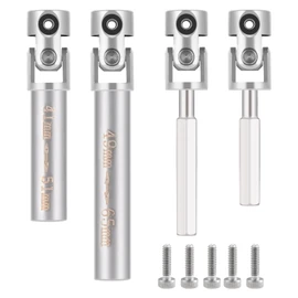 Que-T 2pcs/Set RC Driveshafts Stainless Steel Drive Shafts for RedCat 1/18 Ascent Rock Crawler