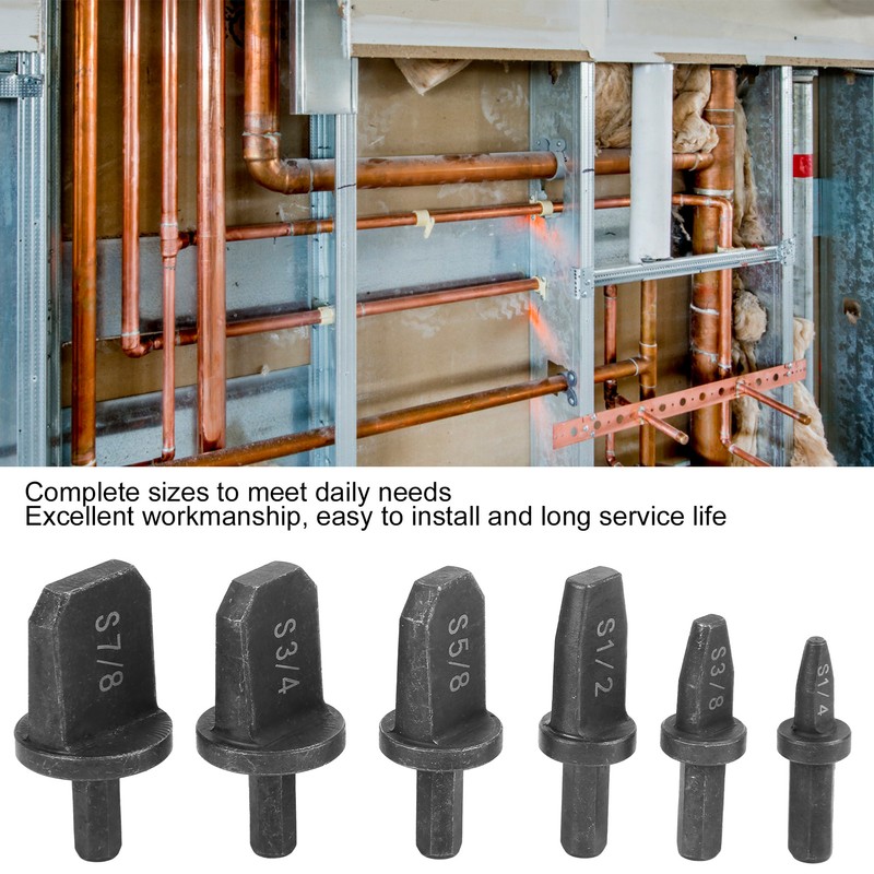 6Pcs Tube Expander Drill Bit Set Manual Pipe Swaging Flaring