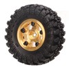 1 Inch RC Tires Brass Wheel Hub Rubber RC Car