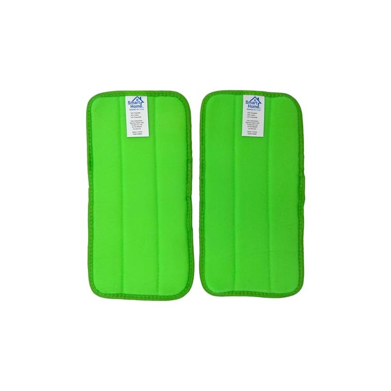 Generic Smart Home Reusable Green Microfiber Hook and Loop Mop