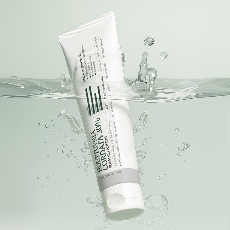 Household White Paper Zero Houttuynia cordata 30% foam cleansing 150ml