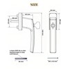 Twilight Garage Lockable Window Handles with Child Lock, Lockable Window