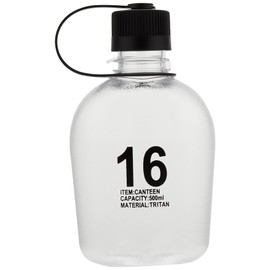 Masakazu ANCIENT 16 Canteen Water Bottle, 16.9 fl oz (500 ml), Clear