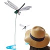 BEIQIYA Dragonfly Clips, Artificial 3D Simulation Dragonflies Hat Clip, Fly