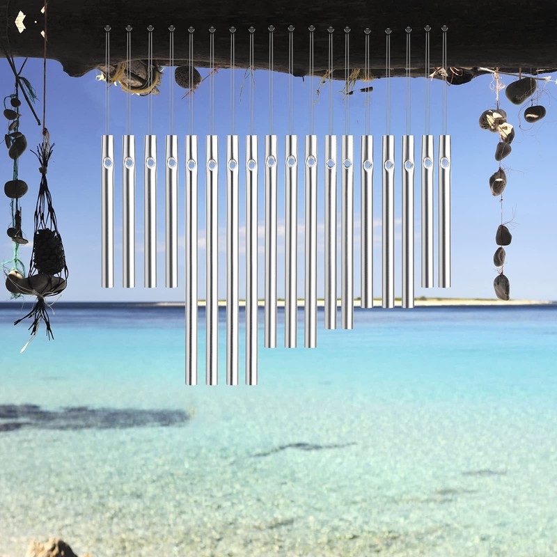 sansheng 90pcs Wind Chime Tubes for Home Garden Outdoor Hanging