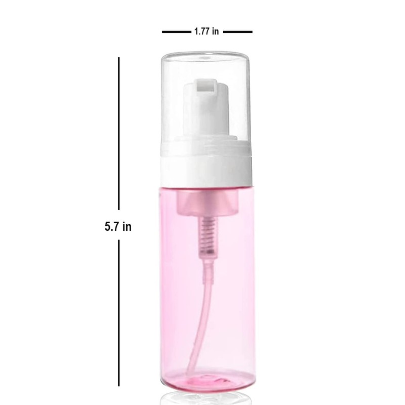 3-Pack Travel-Sized Foaming Pump Bottles - Empty Foaming Liquid Soap