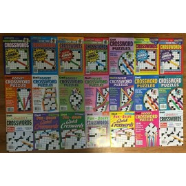 Lot of 5 Dell Penny Press Crossword Puzzle Books Good Time Fun Solve Unsorted