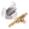 Propane Natural Brass Gas Control Valve 0.047" Orfice with Chromed