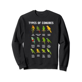 Sun Conure Types Of Conures Parrot Bird Green Cheek Conure Sweatshirt