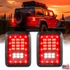 Unbranded Smoked LED Tail Lights Reverse Running Lamp Replace Halogen
