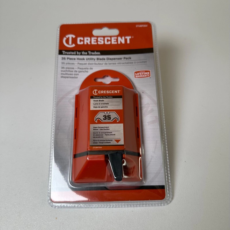 Crescent Carbon Steel Hook Utility Razor Blade - 6 Pack