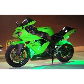 RadLites Green Accent, Engine Flexible LED Lighting Kit, 36 Super Bright LED's, Waterproof Flexible Self Adhesive Strips Complete with Installation Kit!
