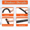 3 Pack Pipe Insulation Foam Tube - 15.8 Inches Black
