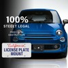 Heavy Duty Front License Plate Frame Compatible with 2013-2019 Fiat