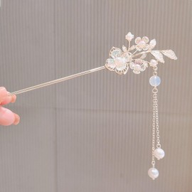 Ginhkok Hair Clip, Single Clip, Hair Accessory, Flower, Fashionable, Classic, Suzuka, Swaying, Hair Ornament, Kimono Accessory, Alloy, Everyday Use, Yukata, Kimono, Chinese Style, Kanzu, Graduation